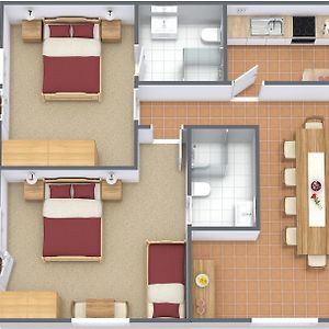 Apartament z 2 sypialniami